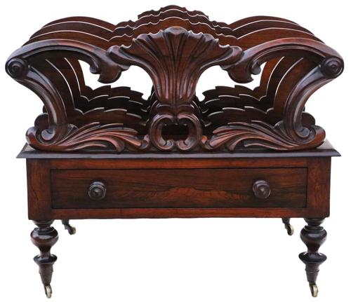 Regency Rosewood Canterbury Magazine Rack c.1820 (1 of 9) Regency Rosewood Canterbury Magazine Rack c.1820 (1 of 9)