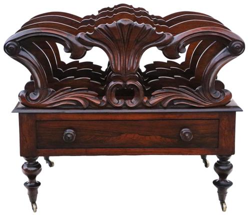 Regency Rosewood Canterbury Magazine Rack c.1820 (1 of 9)