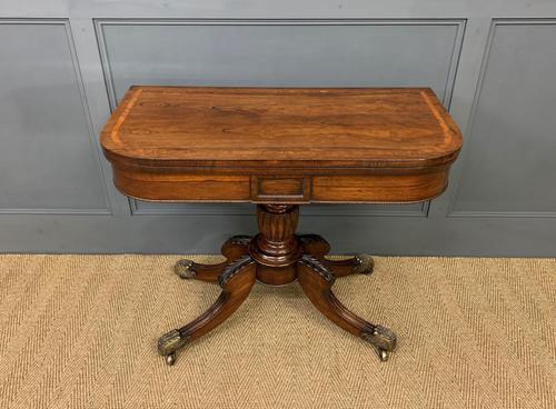 Regency Period Inlaid Rosewood Card Table (1 of 20) Regency Period Inlaid Rosewood Card Table (1 of 20)