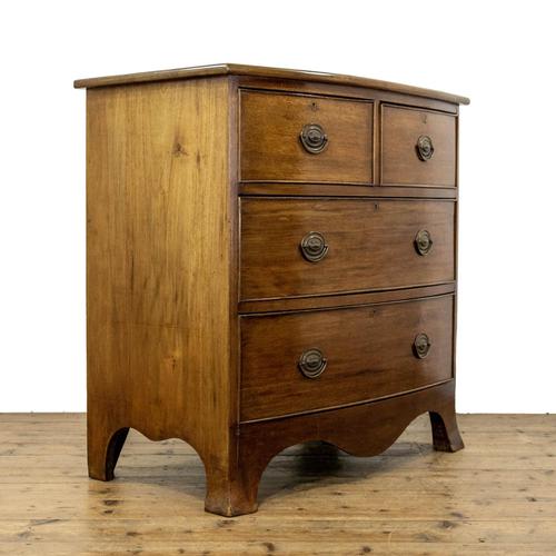 Antique Mahogany Bow Front Chest of Drawers (1 of 8)