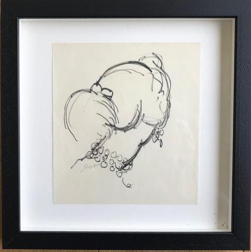Original Black Pen Drawing 'Profile' by Toby Horne Shepherd 1909-1993 c.1960 - Signed Bottom Left (1 of 2) Original Black Pen Drawing 'Profile' by Toby Horne Shepherd 1909-1993 c.1960 - Signed Bottom Left (1 of 2)