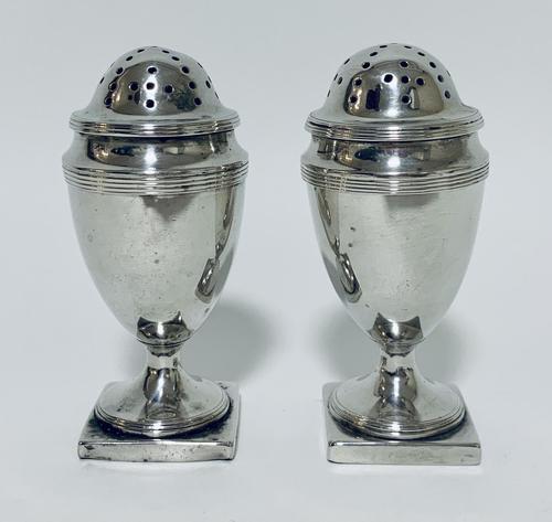 Pair of 18th Century Georgian Solid Sterling Silver Salt and Pepper Shakers Pepperettes (1 of 12) Pair of 18th Century Georgian Solid Sterling Silver Salt and Pepper Shakers Pepperettes (1 of 12)