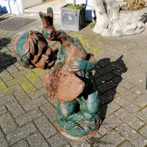 Antique Cast Iron Fountain in the Form of a Boy with Goose (1 of 12)