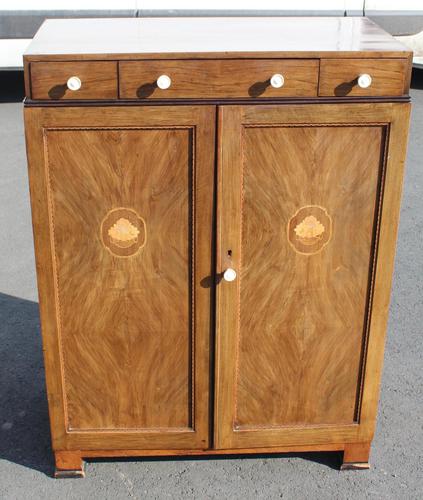 1940s Walnut Tallboy with Good Inlay Detailing (1 of 4) 1940s Walnut Tallboy with Good Inlay Detailing (1 of 4)