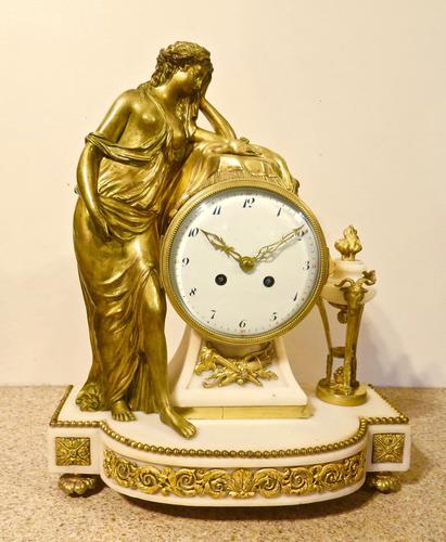 Fine French Ormolu & Marble Mantel Clock (1 of 6)