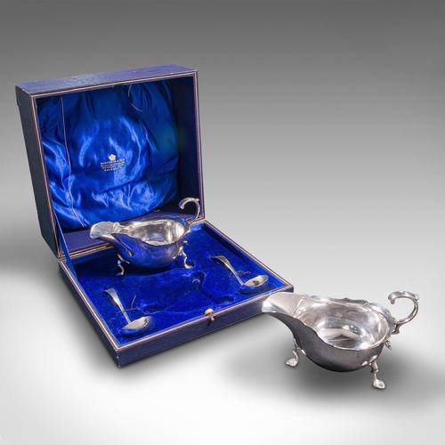 Pair of Antique Sauce Boats, British, Silver, Condiment Dish, Hallmarks, Edwardian (1 of 12) Pair of Antique Sauce Boats, British, Silver, Condiment Dish, Hallmarks, Edwardian (1 of 12)