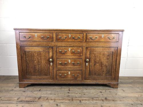 Antique George III Oak Dresser Base (1 of 7)