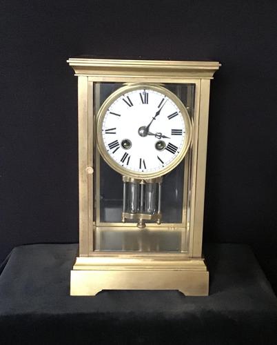 Clock 4 Glass Mantle Victorian (1 of 8) Clock 4 Glass Mantle Victorian (1 of 8)