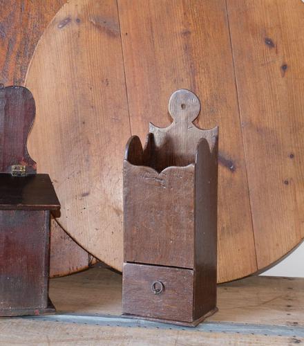 Continental Antique Treen Open Candle Box with Drawer (1 of 5) Continental Antique Treen Open Candle Box with Drawer (1 of 5)