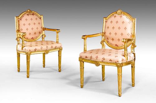 Pair of Italian 19th Century Elbow Chairs (1 of 6) Pair of Italian 19th Century Elbow Chairs (1 of 6)
