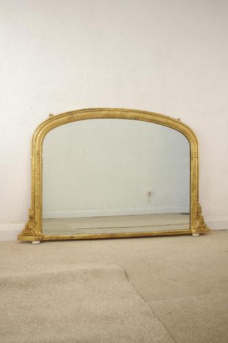 Gilt Arch Top Overmnatle Mirror (1 of 11) Gilt Arch Top Overmnatle Mirror (1 of 11)