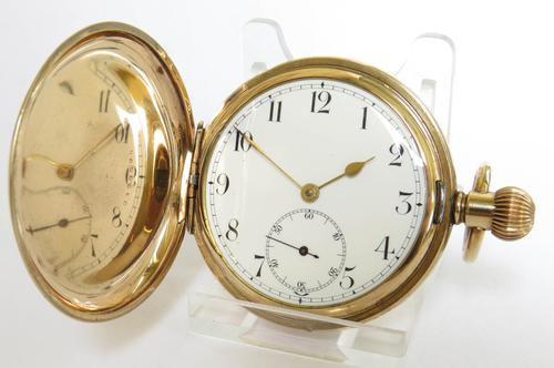 1930s Buren Full Hunter Pocket Watch (1 of 6)