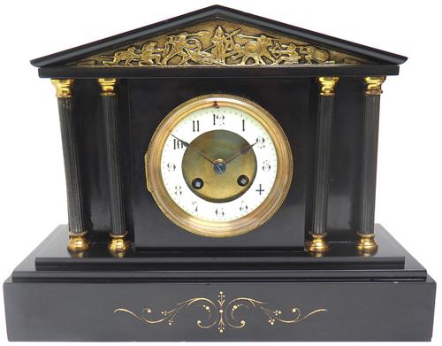 Amazing French Slate 8 Day Striking Mantle Clock (1 of 12)