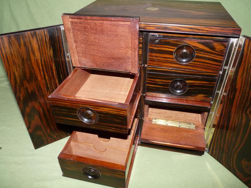 Rare Calamander Cabinet of Drawers. Very Versatile. c1880 (1 of 19)