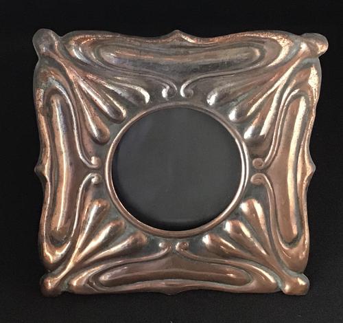 Arts & Crafts Copper Effect Easel Photo Frame c 1880 (1 of 4)