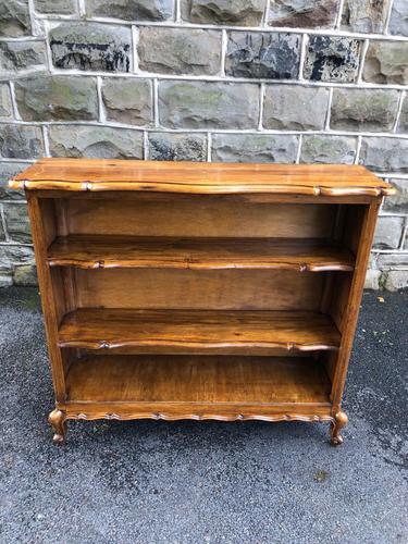 Antique Inlaid Walnut Open Bookcase (1 of 10)