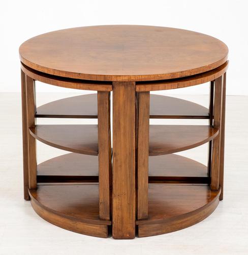 Walnut Art Deco Nest of tables (1 of 7)