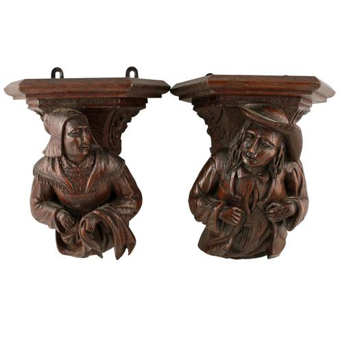 Pair of Medieval Style Wall Brackets (1 of 8) Pair of Medieval Style Wall Brackets (1 of 8)