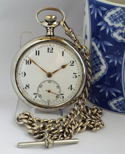 Vintage 1930s Vertex Pocket Watch & Chain (1 of 4)