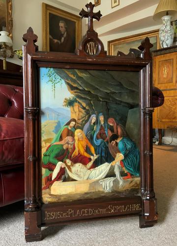 Superb 19th Century Old Master Biblical Jesus Religious Oil Painting - Gothic Oak Frame (1 of 14) Superb 19th Century Old Master Biblical Jesus Religious Oil Painting - Gothic Oak Frame (1 of 14)
