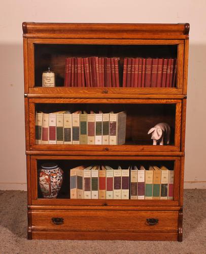 Globe Wernicke Oak Bookcase of Three Elements (1 of 12) Globe Wernicke Oak Bookcase of Three Elements (1 of 12)