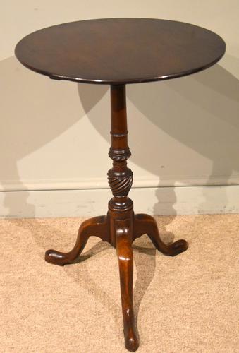 Georgian Mahogany Pedestal Lamp / Occasional Table (1 of 5)