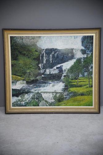 Large Waterfall Oil Painting (1 of 20)