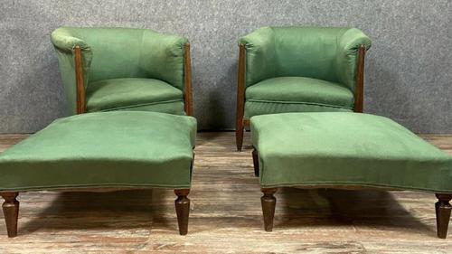 Fine Pair of French Art Nouveau Armchair (1 of 7) Fine Pair of French Art Nouveau Armchair (1 of 7)