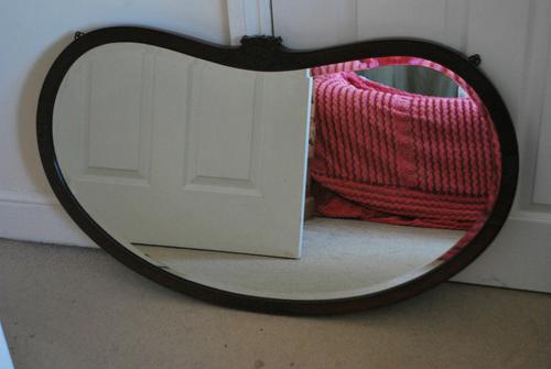 Beautiful Art Nouveau Kidney Shaped Mirror (1 of 5)