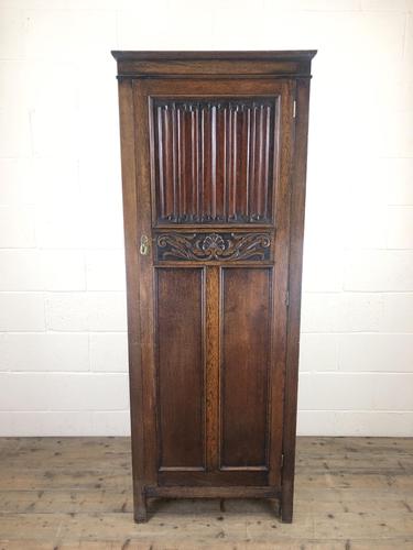 Early 20th Century Antique Oak Linenfold Hall Cupboard (1 of 13) Early 20th Century Antique Oak Linenfold Hall Cupboard (1 of 13)