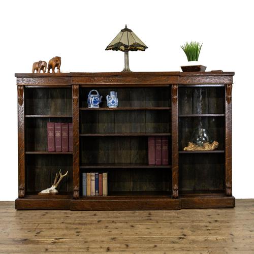 Antique Oak Free Standing Bookcase (1 of 10)