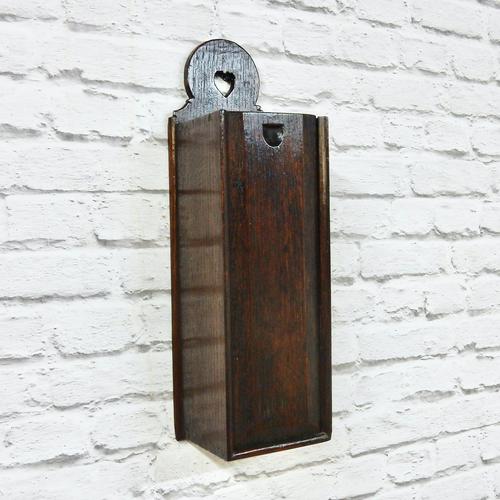 Oak Candle Box - Georgian (1 of 5) Oak Candle Box - Georgian (1 of 5)