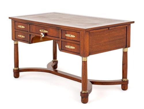 French Mahogany Bureau Plat (1 of 8) French Mahogany Bureau Plat (1 of 8)