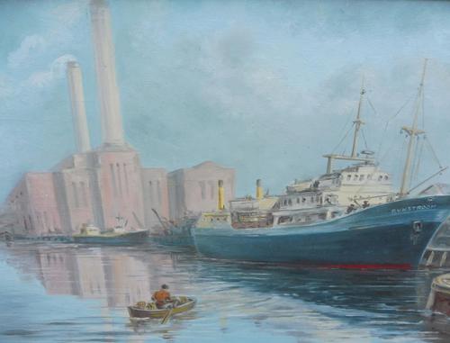 Oil on board seascape Shoreham Power Station Listed Artist Max Parsons ARCA (1 of 10) Oil on board seascape Shoreham Power Station Listed Artist Max Parsons ARCA (1 of 10)