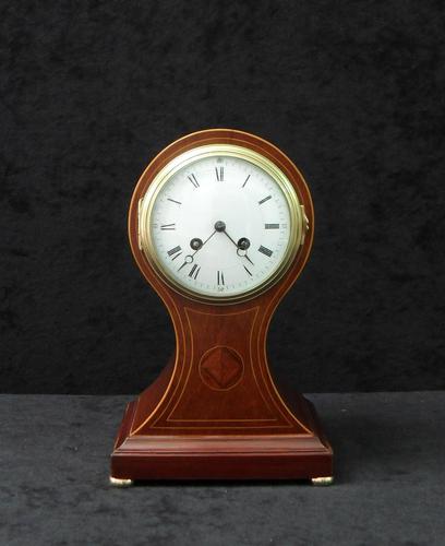 French Belle Epoque Mahogany Mantel Clock by Japy Freres (1 of 6)