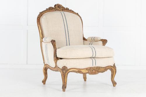 Large Scale 19th Century French Armchair (1 of 9)