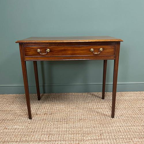 Fine Georgian Mahogany Antique Side Table (1 of 5)