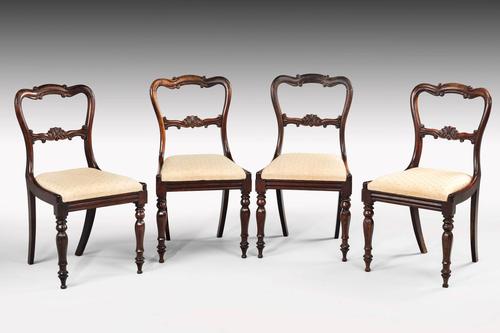 Set of Four Early Victorian Period Rosewood Single Chairs (1 of 4) Set of Four Early Victorian Period Rosewood Single Chairs (1 of 4)