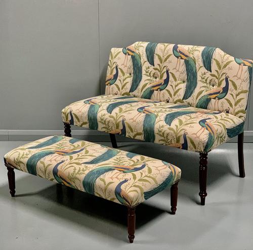 Newly Upholstered Window Seat & Stool (1 of 6) Newly Upholstered Window Seat & Stool (1 of 6)