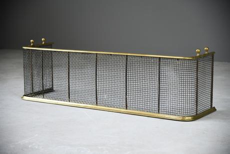 Victorian Brass Nursery Fire Fender (1 of 12)