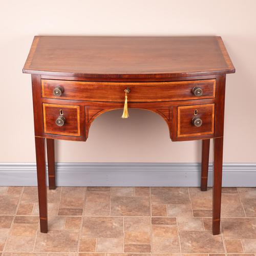 19th Century Inlaid Mahogany Lowboy (1 of 14)