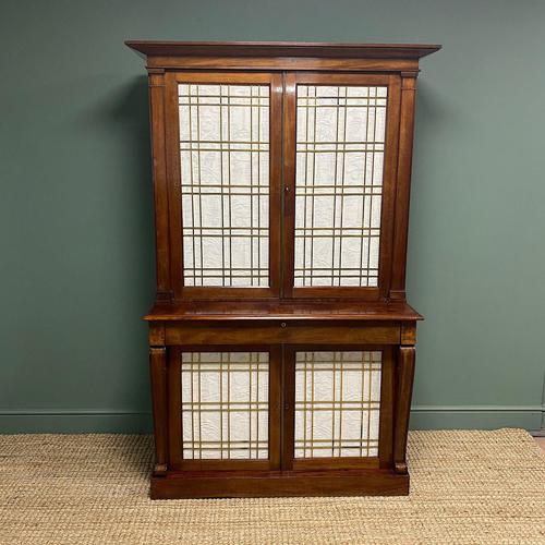 Mahogany Antique Bookcase Cupboard – Charles C Gray 1848 (1 of 9)