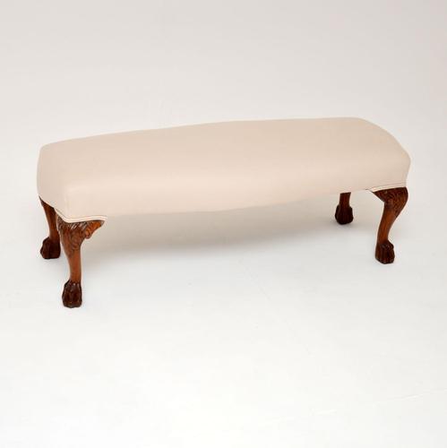 Antique Carved Mahogany Foot Stool (1 of 6) Antique Carved Mahogany Foot Stool (1 of 6)