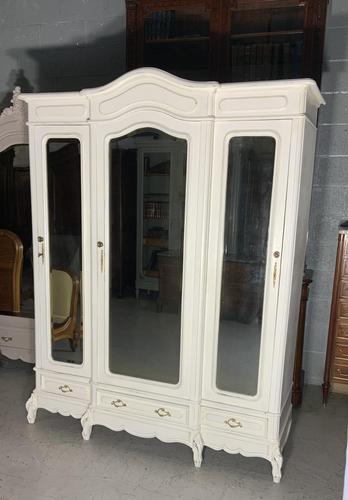 Painted French Triple Armoire (1 of 8) Painted French Triple Armoire (1 of 8)