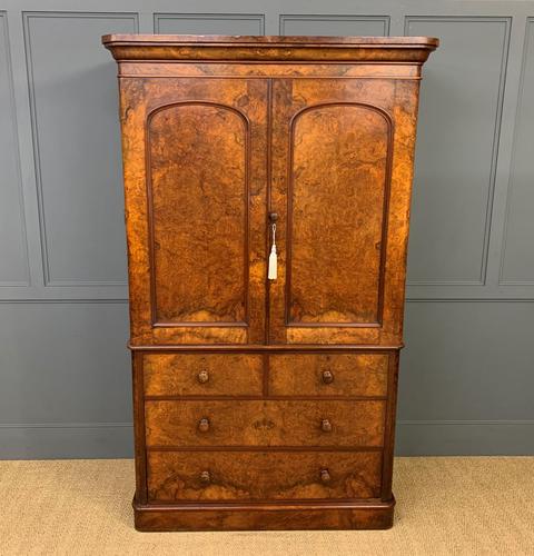 Victorian Burr Walnut Linen Press (1 of 16) Victorian Burr Walnut Linen Press (1 of 16)
