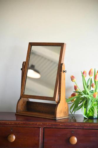 Arts & Crafts Oak Dressing Table Mirror (1 of 9)