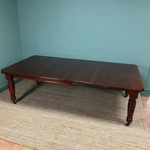 Large Victorian Walnut Antique Extending Dining Table (1 of 7)