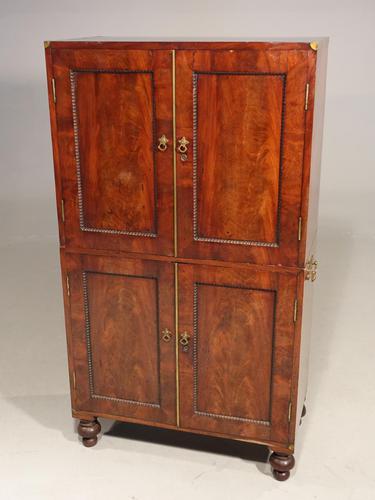 Very Rare Regency Period Mahogany Two Part Campaign Cabinet (1 of 6) Very Rare Regency Period Mahogany Two Part Campaign Cabinet (1 of 6)
