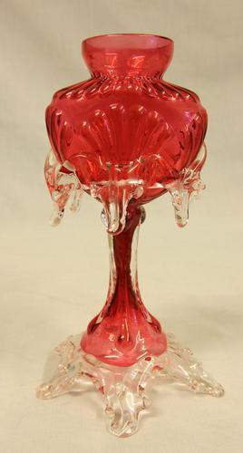 Antique Cranberry Glass Vase (1 of 4) Antique Cranberry Glass Vase (1 of 4)