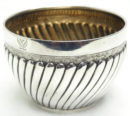 Antique Solid Silver Plant Pot or Bowl with Gilt Lining c.1882 (1 of 7)